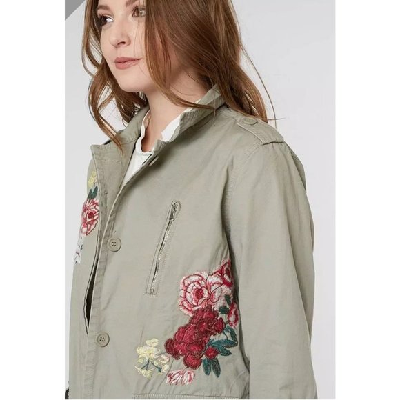 Buckle BKE Floral Embroidered Jacket XS - Picture 4 of 5